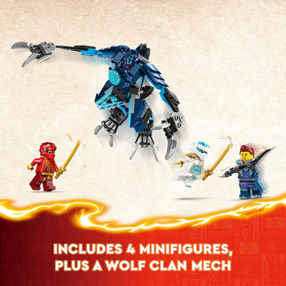 LEGO NINJAGO Kai's Elemental Fire Mech, conjunto de construção de bonecos de ação de Dragons Rising, brinquedo ninja para meninos e meninas de 7 anos ou mais com minifiguras de personagens Kai e Zane, ideia de presente de aniversário 71808