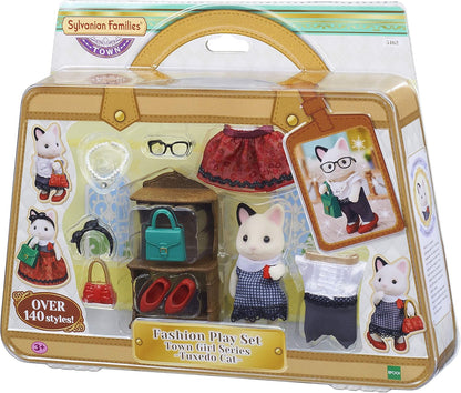 Sylvanian Families Conjunto de moda Tuxedo Cat - conjunto de casa de bonecas