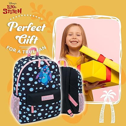 Disney Mochila para meninas, mochilas escolares Stitch para meninas