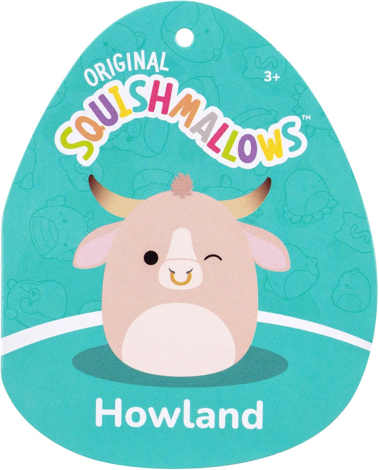 Squishmallows SQCR05472 16 polegadas Howland The Peach Brahma Bull