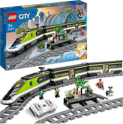 LEGO 60337 Conjunto de trem de passageiros City Express, brinquedo com controle remoto, 7 anos ou mais