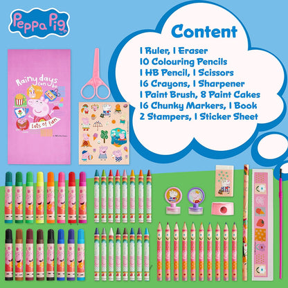 Peppa Pig Art Set - lápices de colores para niños