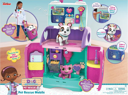 Doc McStuffins 92446 Baby All In One Nursery Pet Rescue Móvel, Multicolorido