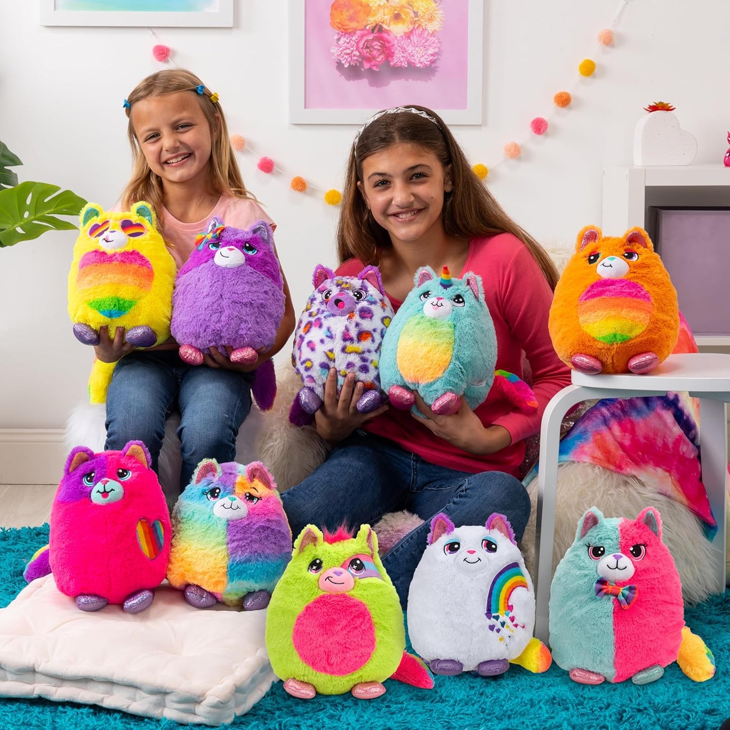 Basic Fun Misfittens, Peluche Gato Sorpresa Wave 4, Juguete Suave y Acogedor para Niñas y Niños, Juguetes para Niños Pequeños, Regalo de Peluche para Niños, Apto para Niños a Partir de 4 Años, Basic Fun, 03939