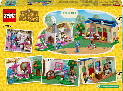 LEGO Animal Crossing Nook’s Cranny & Rosie’s House Brinquedo de construção criativo para crianças, meninas e meninos com mais de 7 anos, inclui 2 personagens da série de videogame, ideia de presente de aniversário 77050