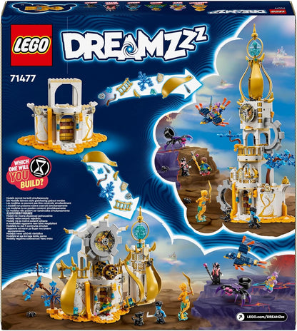 LEGO DREAMZzz The Sandman’s Tower, Castle Toy Playset para crianças, meninos e meninas, com 2 opções de construção, apresentando figuras de animais de aranha e pássaro, além de 5 minifiguras, presentes de aniversário de fantasia 71477