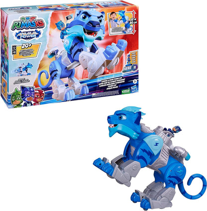 PJ Masks Animal Power Charge e Roar Power Cat Brinquedo pré-escolar, brinquedo motorizado com mais de 20 luzes e sons, 3 anos ou mais