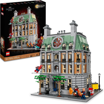 LEGO Marvel Sanctum Sanctorum, conjunto de construção modular de 3 andares, kit de modelo para adultos construirem, com minifiguras de Doutor Estranho e Homem de Ferro, colecionável Avengers Infinity Saga