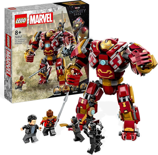 LEGO Marvel The Hulkbuster: Figura de ação da Batalha de Wakanda, brinquedo montável com minifigura Hulk Bruce Banner, conjunto Vingadores: Guerra Infinita para crianças