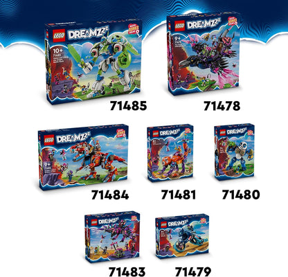 LEGO DREAMZzz Conjunto Robot Dinosaur C-Rex de Cooper, T. rex Dino Action Figure reconstrói em um brinquedo pterodáctilo legal para meninos e meninas de 9 anos ou mais,