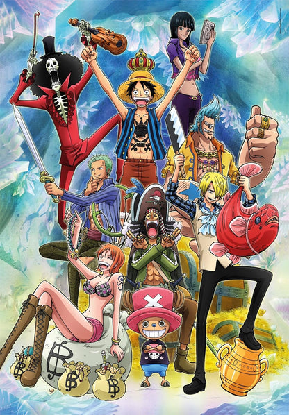 Clementoni - 39725 - Quebra-cabeça Anime One Piece - Quebra-cabeça 1000 peças, quebra-cabeça para adultos - Fabricado na Itália