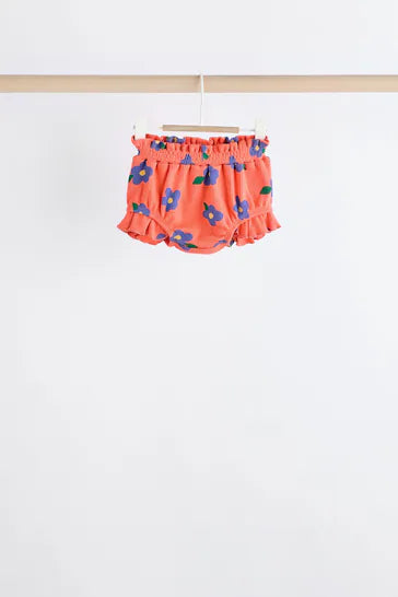 |BabyGirl| Conjunto De Camisetas e Shorts Para Bebê Com 3 Unidades - Personagem Multibrilhante