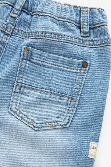 |Boy| Jeans Azul Claro Com Pregas Frontais (3 meses a 7 anos)