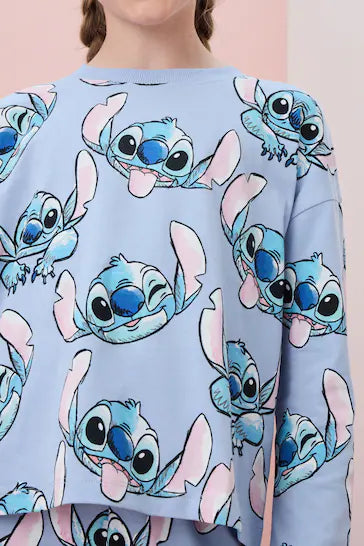 |NiñaGrande| Pack de 2 pijamas con licencia Lilo &amp; Stitch azul/morado (de 3 a 16 años)