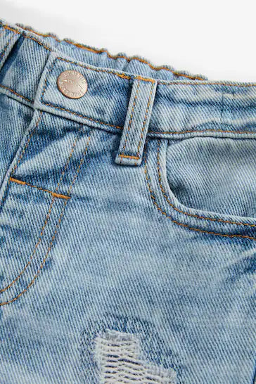 |Boy| Jeans Desgastados - Light Blue Denim (3 meses a 7 anos)