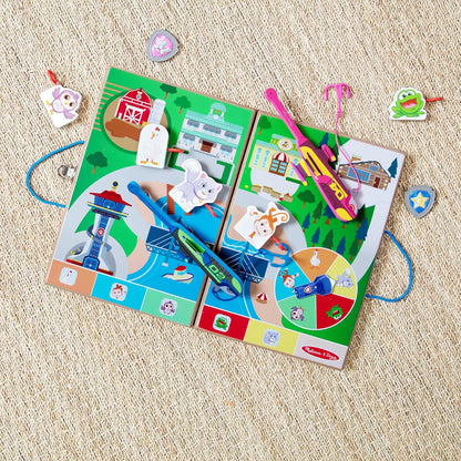 Melissa & Doug Caminhão de brinquedo PAW Patrol com blocos de construção de madeira com alfabeto e número, brinquedos infantis para meninas e meninos de 3 anos ou mais, brinquedos PAW Patrol para meninos, presente de veículos infantis para menino ou