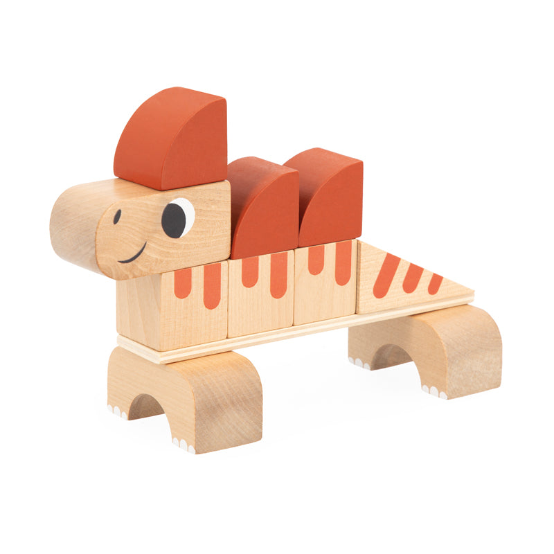 Janod Dinossauros Dino Cubikosaurus Para Construir 3Pk