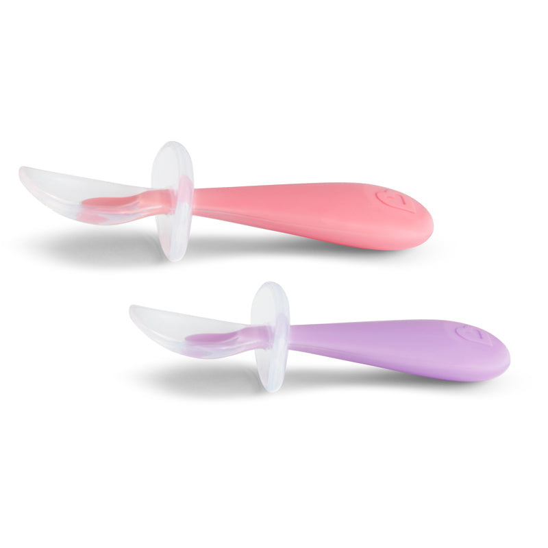 Munchkin Colheres de treinamento de silicone suave 2 unidades