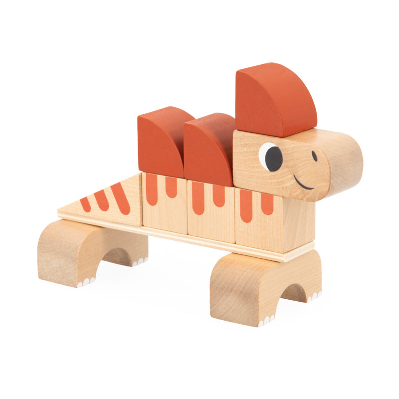 Janod Dinossauros Dino Cubikosaurus Para Construir 3Pk