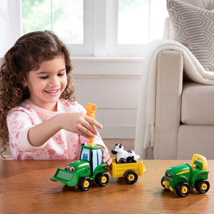 Tomy John Deere construye un amigo Johnny