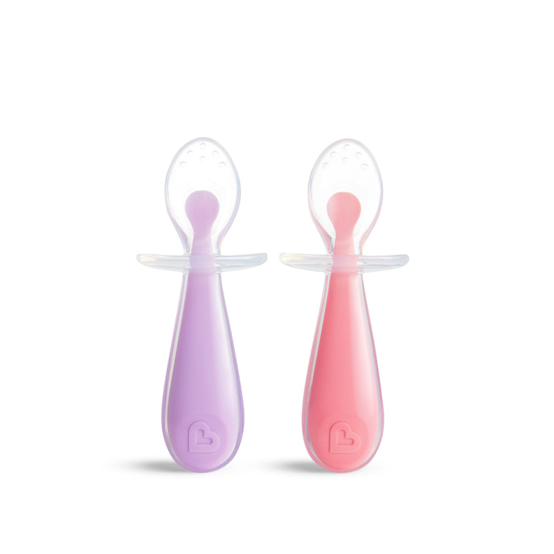 Munchkin Colheres de treinamento de silicone suave 2 unidades