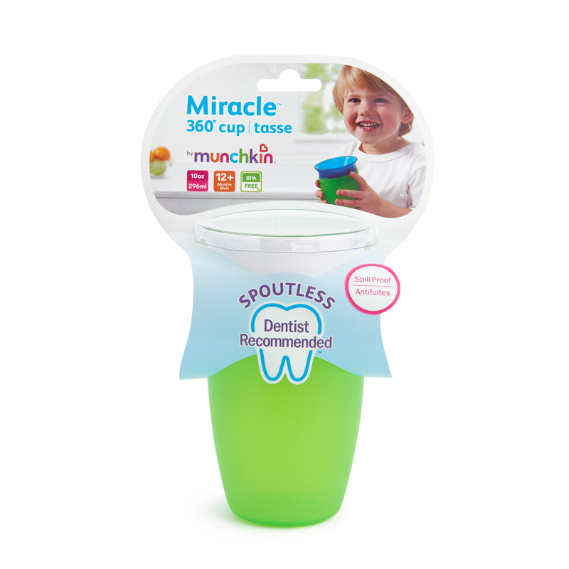 Munchkin Copo com Canudinho Miracle 360 Verde 296ml