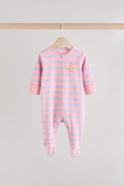 |BabyGirl| Multi Popper Baby 100% Algodão Pijamas Pacote Com 3 (0 meses a 2 anos)