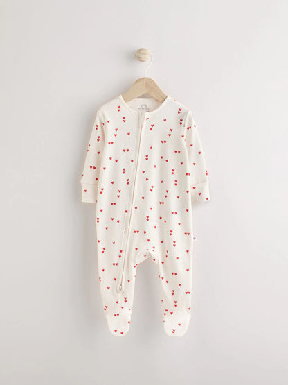 |BabyGirl| Macacão De Dormir 100% Algodão Red Baby Valentines (0-2 anos)