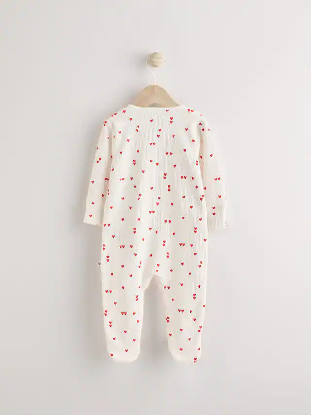 |BabyGirl| Macacão De Dormir 100% Algodão Red Baby Valentines (0-2 anos)