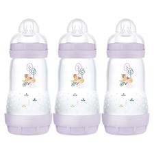 MAM Biberón anticólicos Easy Start Lila 260 ml 3 unidades - Los diseños pueden variar