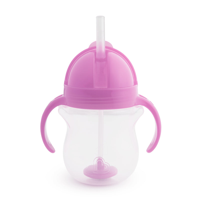 Munchkin  Copo de palha com peso Click Lock Tip & Sip Roxo 207ml