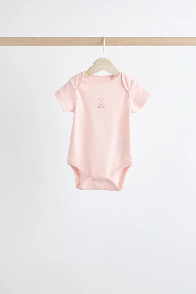 |BabyGirl| Pacote De 5 Macacões Rosa Para Bebê