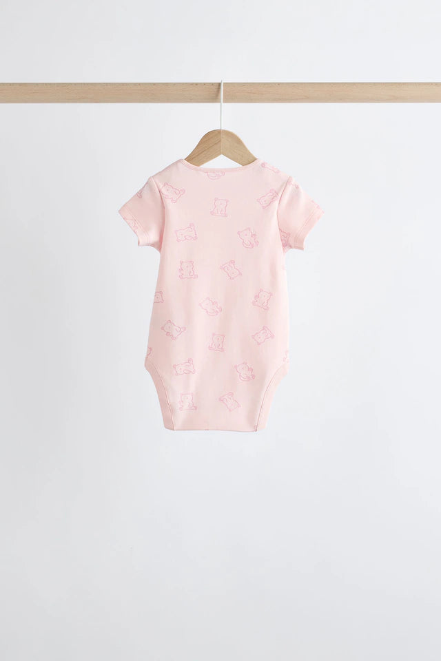 |BabyGirl| Pacote De 5 Macacões Rosa Para Bebê