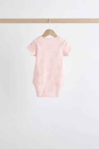 |BabyGirl| Pacote De 5 Macacões Rosa Para Bebê