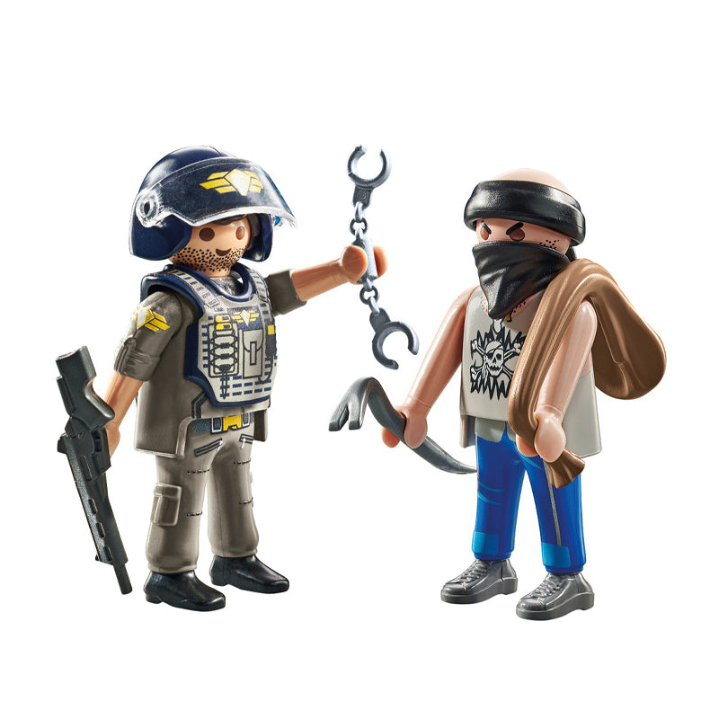 Playmobil Polícia Tática Com Ladrão Duopack