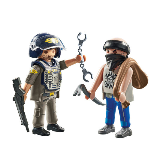 Playmobil Policía Táctica Con Ladrón Duopack