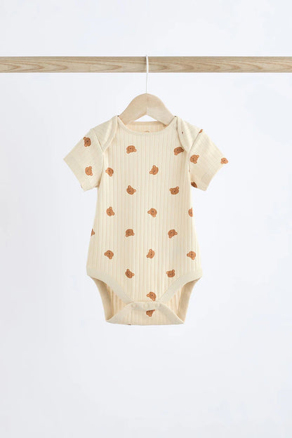 |BabyBoy| Conjunto De 3 Macacões Em Costela Bebê Navy Bear 100% Algodão