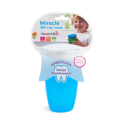 Munchkin Copo com Canudinho Miracle 360 Azul 296ml