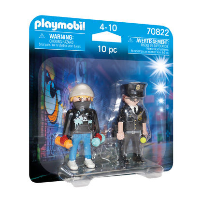 Playmobil  Policial DuoPack e Artista de Rua