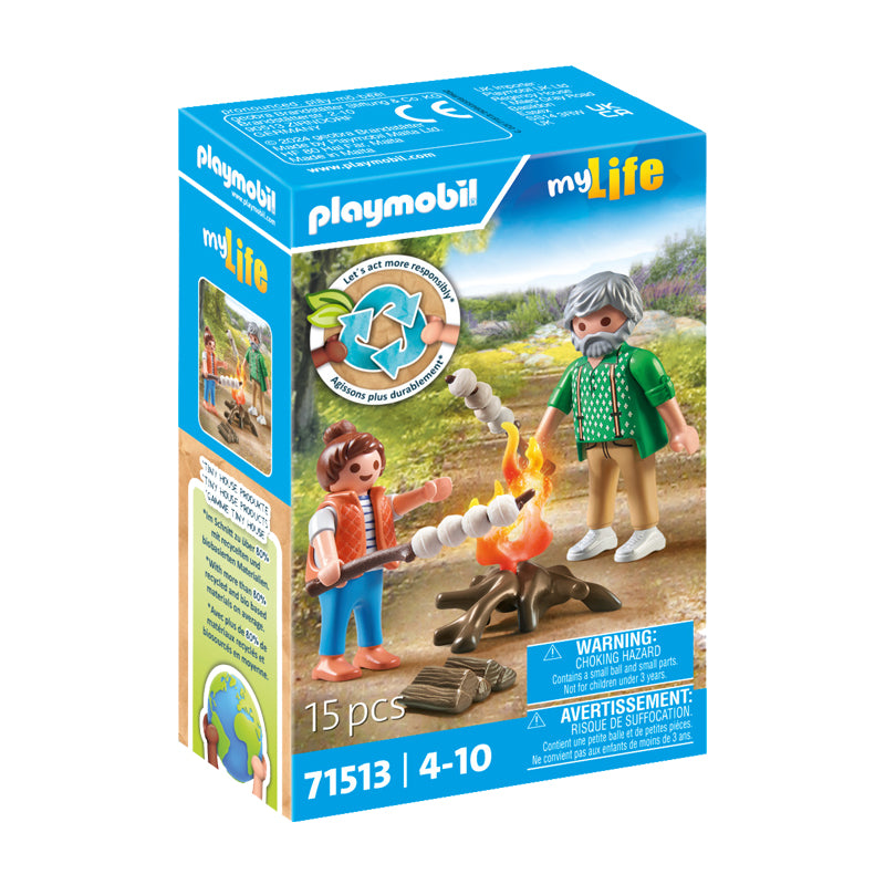 Playmobil Mi vida: hoguera con malvaviscos