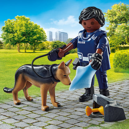 Playmobil Policial Especial Plus Com Cachorro