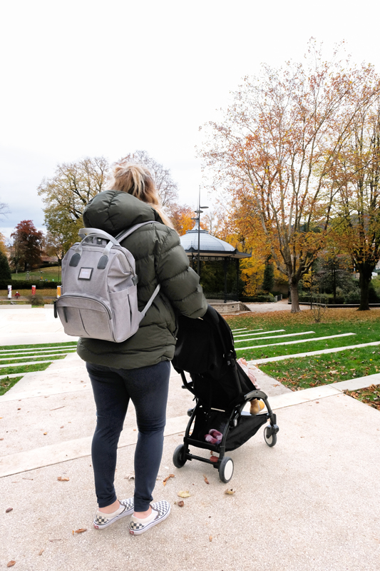 Béaba Wellington Mochila Trocador Cinza