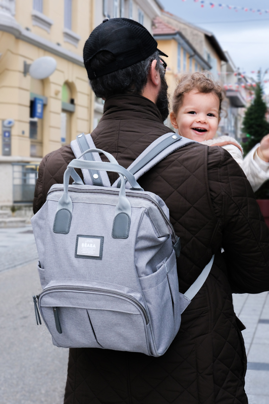 Béaba Wellington Mochila Trocador Cinza