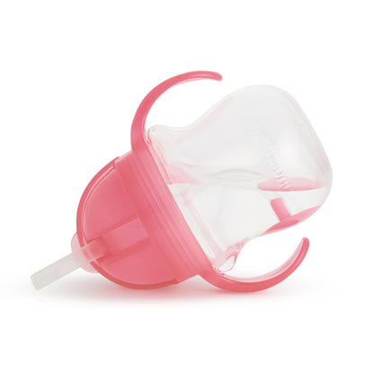 Munchkin Copo de palha ponderada Click Lock Tip & Sip rosa 207ml