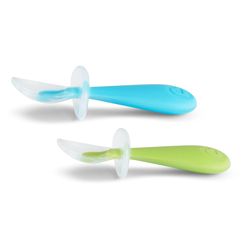 Munchkin Colheres de treinamento de silicone suave 2 unidades