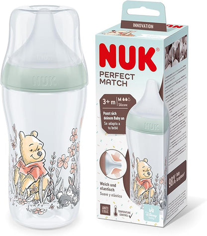 NUK Biberón Perfect Match Control de Temperatura 260ml Winnie the Pooh