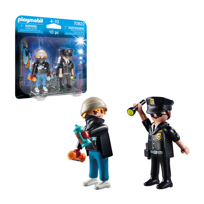 Playmobil  Policial DuoPack e Artista de Rua