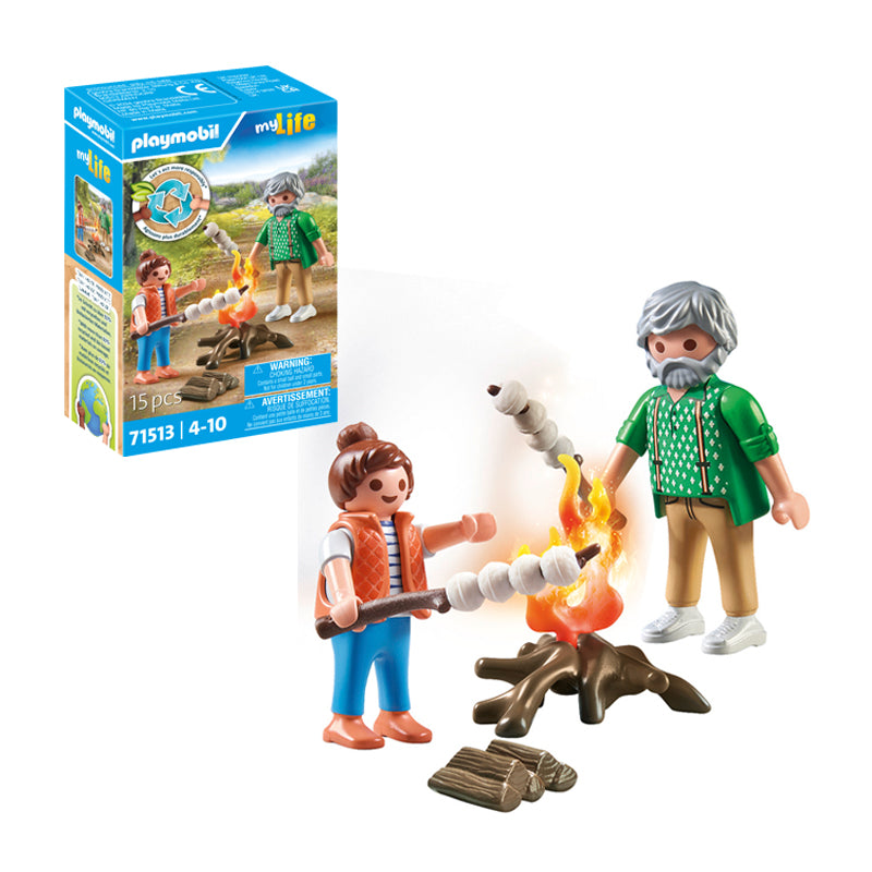 Playmobil Mi vida: hoguera con malvaviscos