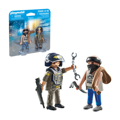 Playmobil Polícia Tática Com Ladrão Duopack