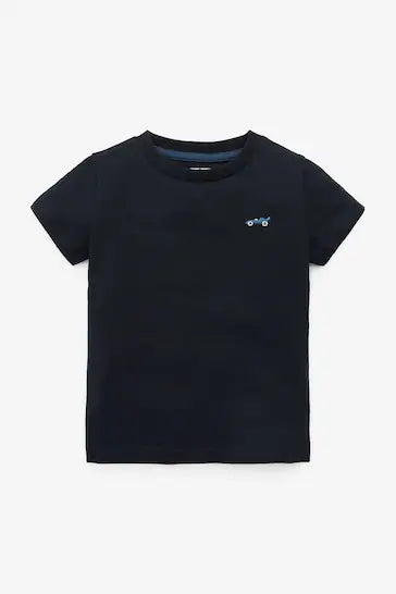 |Niño| Pack de 5 Camisetas Manga Corta-Azul (3 meses a 7 años)